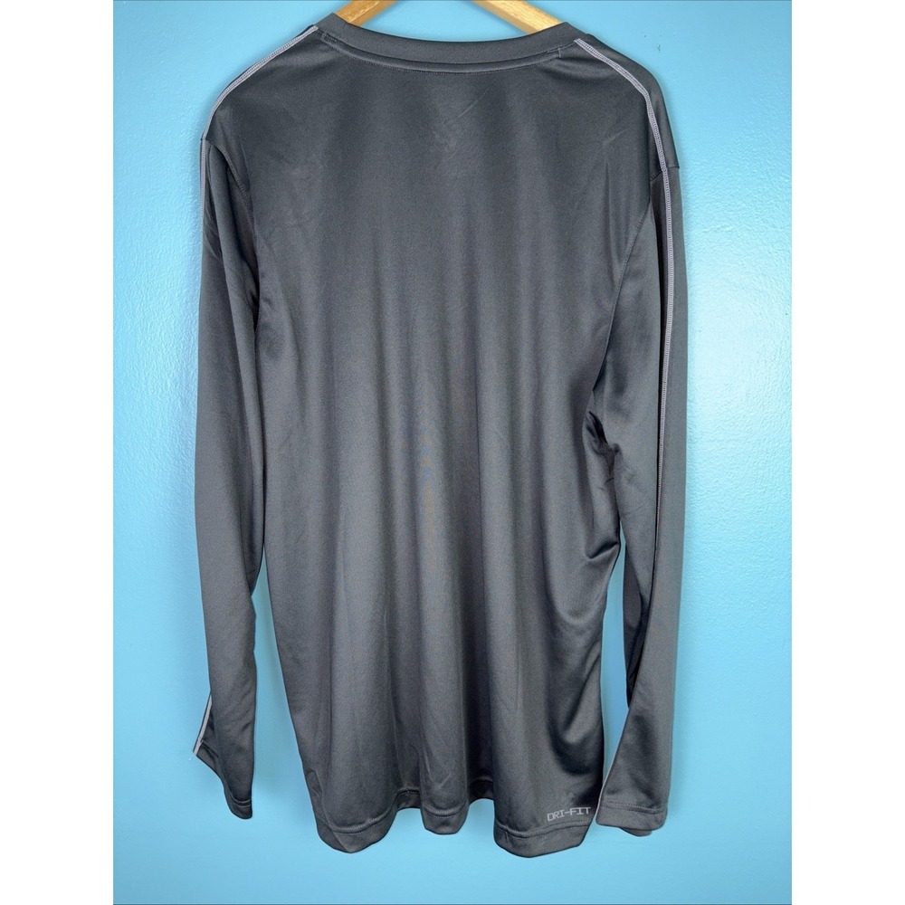 Nike Long Sleeve Dri Fit Shirt Gray Size XL Fj9570-060 Basketball Football - Picture 3 of 6